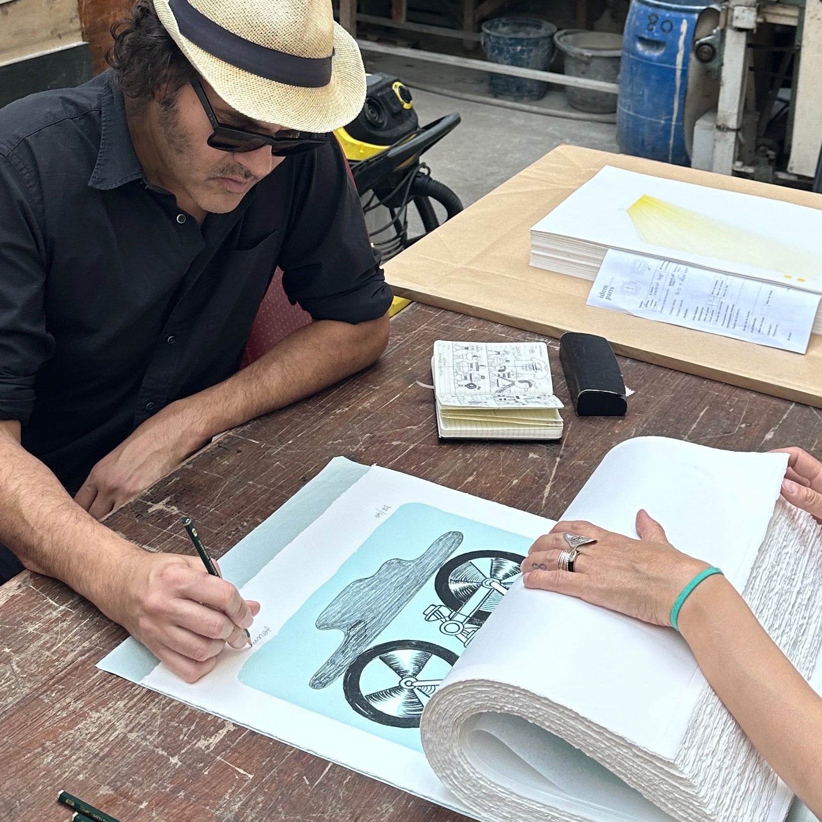 “Cyclist, Rue du Montparnasse”, Jeremyville by Idem